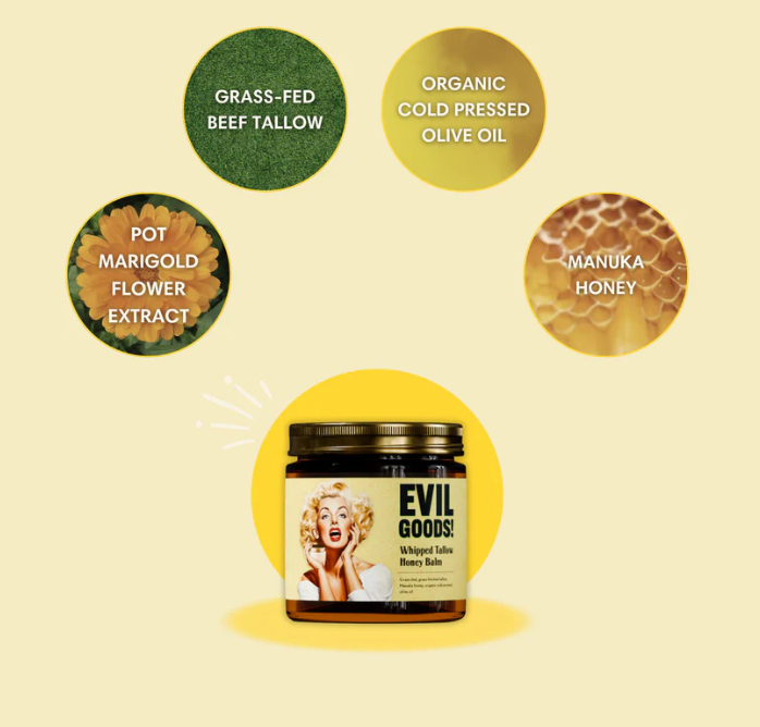 WHIPPED BEEF TALLOW MANUKA HONEY BALM -- 40% OFF (LIMITED TIME SALE)